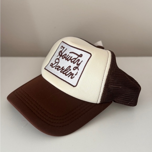 Hobby Lobby Brown and Cream Howdy Darlin' Hat - Picture 5 of 5